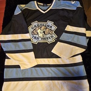 Colosseum Authentic Carolina Tarheels Hockey Jersey - Blue and Black